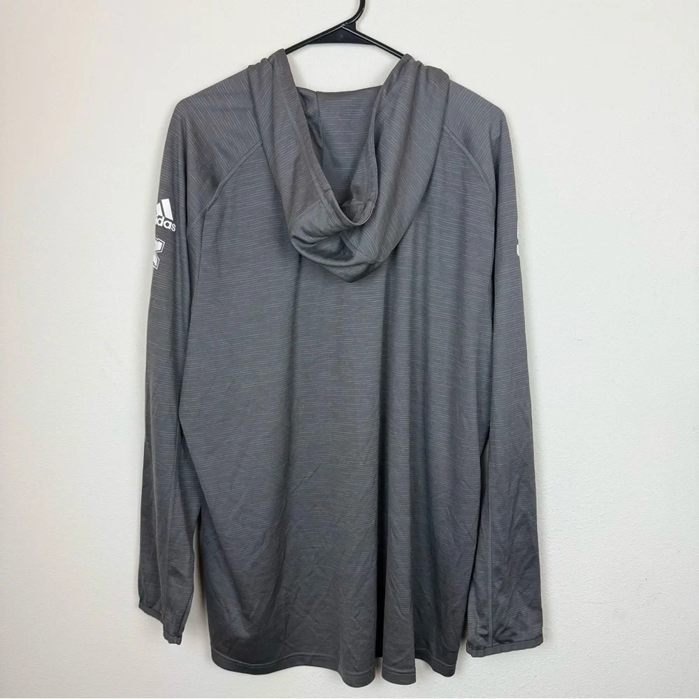 adidas Gray UMass Long Sleeve Tee